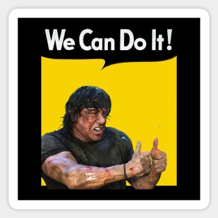 We can do it! stallone Sticker